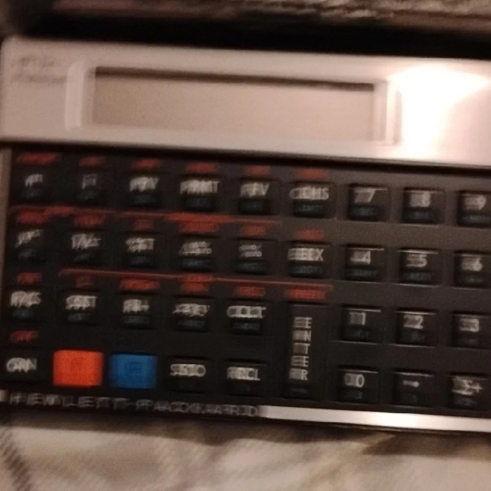 HP 12C Platinum Calculator with Black Case
